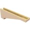 Ekena Millwork 4"W x 24"D x 8"H Thin Burlington Rough Cedar Woodgrain TimberThane Corbel, Primed Tan CORUR04X24X08BURRCPR - alternate 3